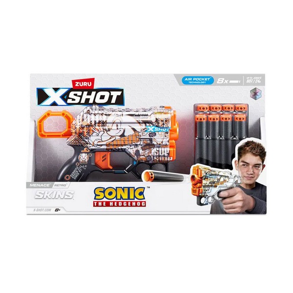 Продукт X Shot Sonic - Бластер 8 стрели - 0 - BG Hlapeta