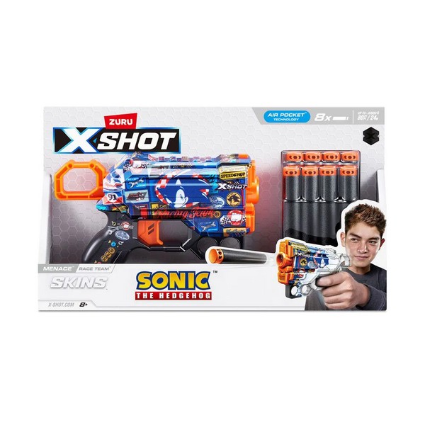 Продукт X Shot Sonic - Бластер 8 стрели - 0 - BG Hlapeta