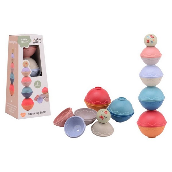 Продукт Johntoy Happy World Кула от топки, от биопластмаса - Бебешка играчка - 0 - BG Hlapeta
