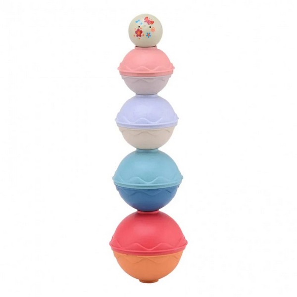 Продукт Johntoy Happy World Кула от топки, от биопластмаса - Бебешка играчка - 0 - BG Hlapeta