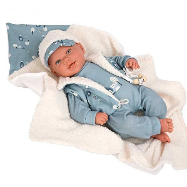 Продукт Arias Бруно - Кукла-бебе със син костюм и аксесоари - 45 см - 0 - BG Hlapeta