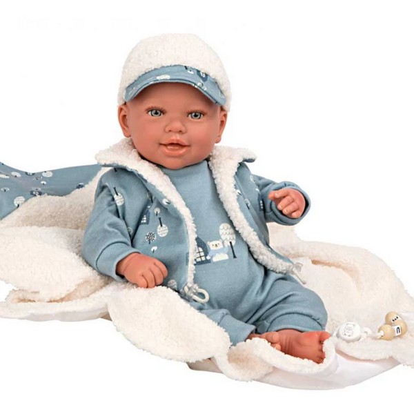 Продукт Arias Бруно - Кукла-бебе със син костюм и аксесоари - 45 см - 0 - BG Hlapeta