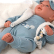 Arias Бруно - Кукла-бебе със син костюм и аксесоари - 45 см