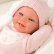 Arias Адриана - Кукла-бебе с розов плетен костюм и аксесоари - 40 см 4