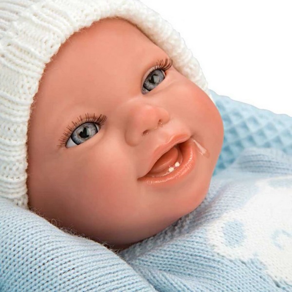 Продукт Arias Паоло - Кукла-бебе със синьо одеяло и аксесоари - 40 см - 0 - BG Hlapeta
