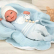 Arias Паоло - Кукла-бебе със синьо одеяло и аксесоари - 40 см 3