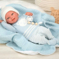 Продукт Arias Паоло - Кукла-бебе със синьо одеяло и аксесоари - 40 см - 5 - BG Hlapeta