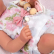 Arias Инна - Кукла-бебе с розово одеяло и аксесоари - 38 см 3