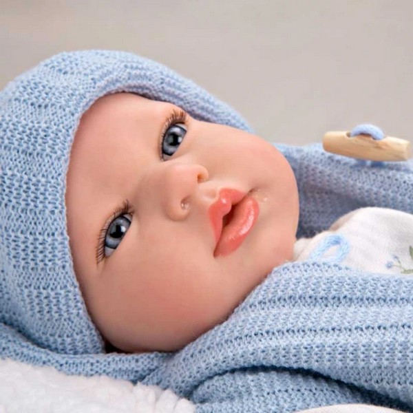 Продукт Arias Мартин - Кукла-бебе с пухено одеяло в синьо - 40 см - 0 - BG Hlapeta