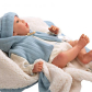 Продукт Arias Мартин - Кукла-бебе с пухено одеяло в синьо - 40 см - 2 - BG Hlapeta