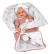 Arias Роса - Кукла-бебе със спален чувал в розово - 33 см 2