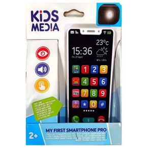 Kids Media Моят първи смартфон - Бебешки музикален телефон, с фенерче
