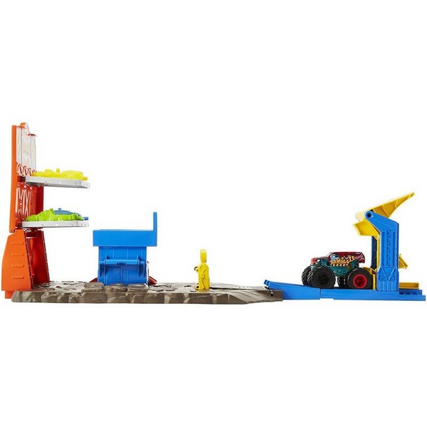 Продукт Mattel Hot Wheels Monster Trucks Blast Station - Писта, с една кола - 0 - BG Hlapeta