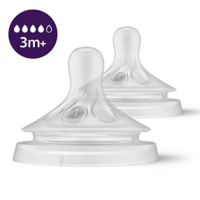 Philips AVENT Natural Response 3м+ 4 поток - Комплект от 2 бр. Биберони без протичане