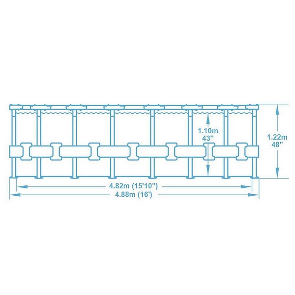 Продукт Bestway - Сглобяем Басейн шарка 488/122 - 0 - BG Hlapeta