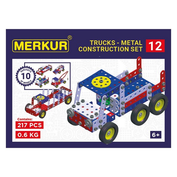 Продукт Merkur Сервизни коли - Метален конструкто 10 в 1, 217 части - 0 - BG Hlapeta