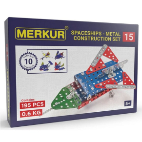 Merkur Космически кораби - Метален конструктор, 10 в 1, 195 части