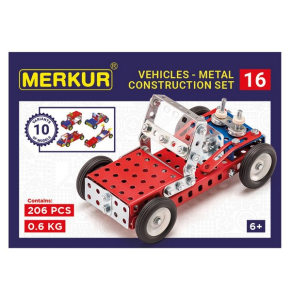 Merkur Бъги - Метален конструктор 10 в 1, 205 части