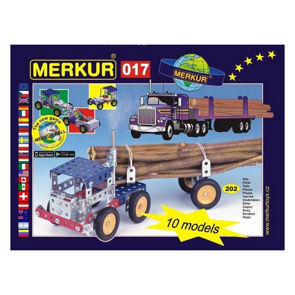 Продукт Merkur Камиони - Метален конструктор, 10 в 1, 202 части - 0 - BG Hlapeta