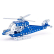 Merkur Полицейски хеликоптер - Метален конструктор, 142 части
