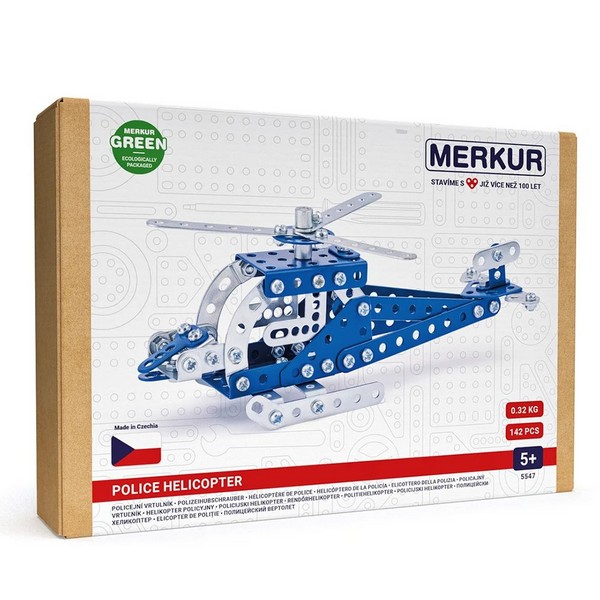 Продукт Merkur Полицейски хеликоптер - Метален конструктор, 142 части - 0 - BG Hlapeta