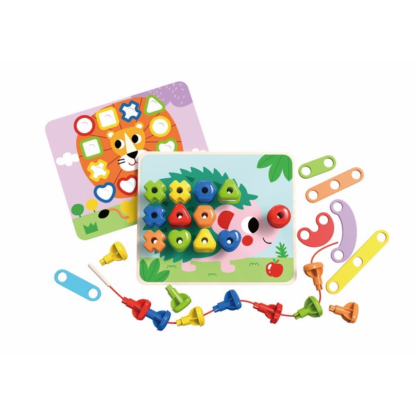 Продукт Tooky toy Rainbow - Дървена низанка - 0 - BG Hlapeta