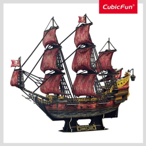 Cubic Fun 3D Кораб Queen Anne's Annyversary Edition - Пъзел 391ч