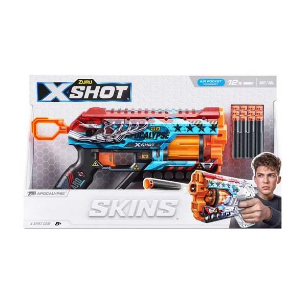 Продукт X Shot SKINS Griefer - Бластер с 12 Меки Стрели - 0 - BG Hlapeta