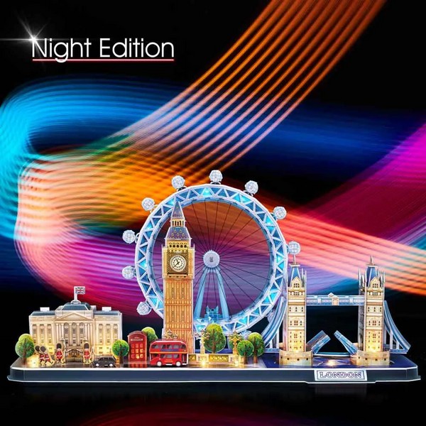 Продукт Cubic Fun 3D City Line London - Пъзел с LED светлини 186ч - 0 - BG Hlapeta