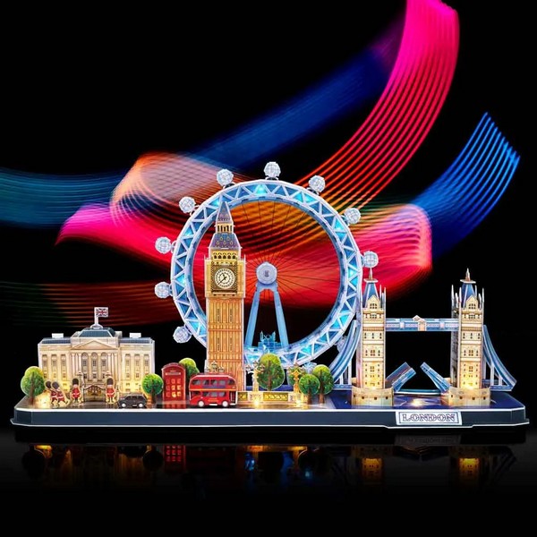 Продукт Cubic Fun 3D City Line London - Пъзел с LED светлини 186ч - 0 - BG Hlapeta