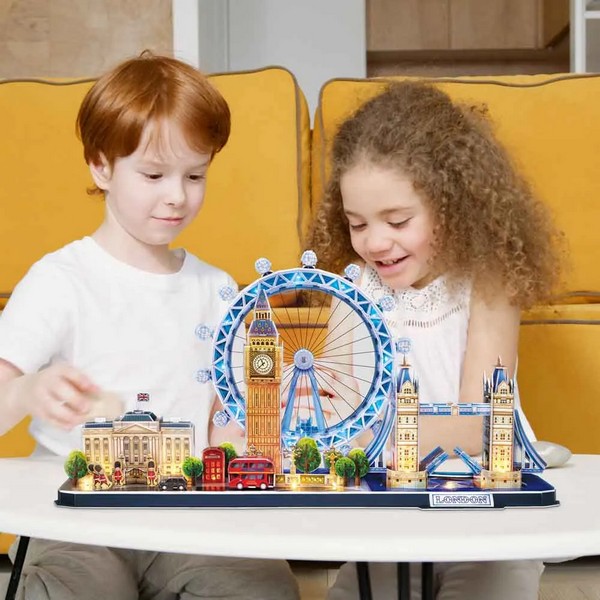 Продукт Cubic Fun 3D City Line London - Пъзел с LED светлини 186ч - 0 - BG Hlapeta