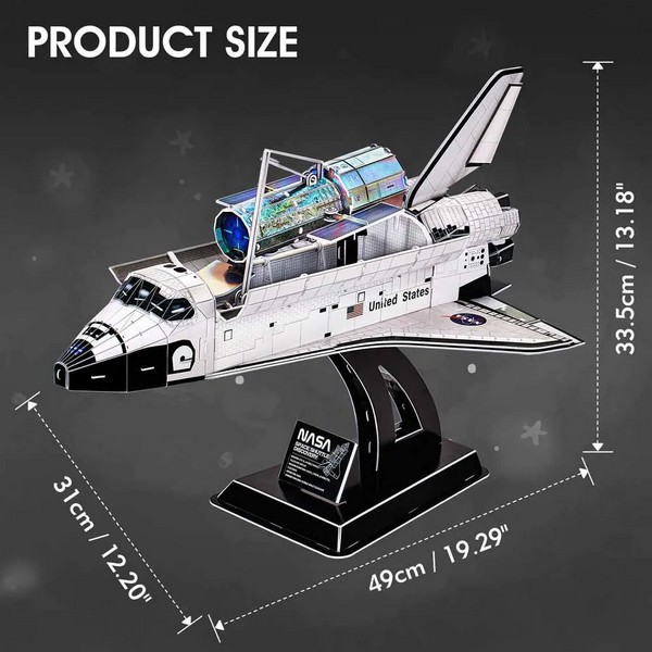 Продукт Cubic Fun Пъзел 3D NASA Discovery - Космическа Совалка 126ч - 0 - BG Hlapeta