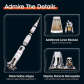 Продукт Cubic Fun 3D NASA Apollo Saturn V - Пъзел Ракета 136ч - 16 - BG Hlapeta
