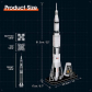 Продукт Cubic Fun 3D NASA Apollo Saturn V - Пъзел Ракета 136ч - 12 - BG Hlapeta
