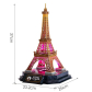 Продукт Cubic Fun 3D Eiffel Tower Paris Night Edition Includes Color Led - Пъзел 51ч - 1 - BG Hlapeta