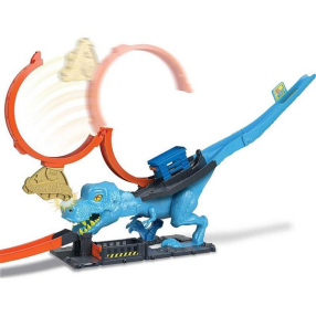 Mattel Hot Wheels City T-Rex Chomp-Down Loop And Stunt - Писта с една кола