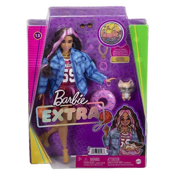 Продукт Mattel Barbie Extra - Кукла с баскетболен екип, домашен любимец и аксесоари - 0 - BG Hlapeta