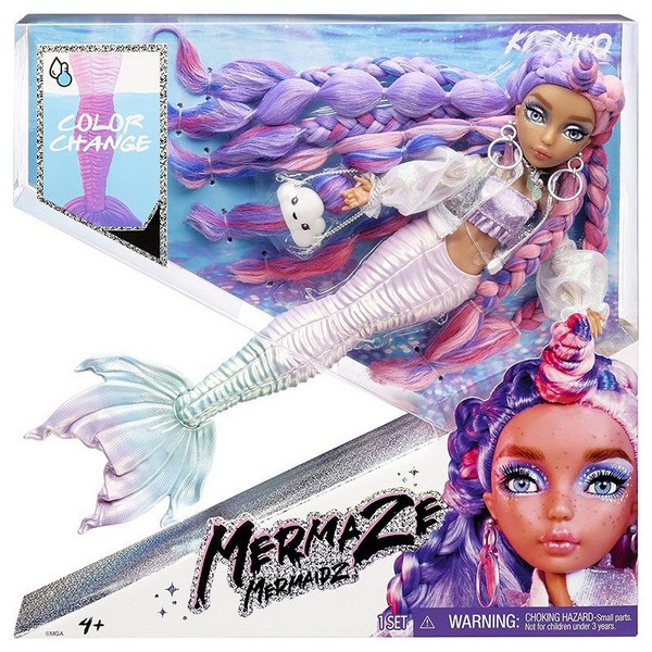 Продукт MGA Mermaze Mermaidz Kishiko - Кукла русалка, с променящ се цвят на опашката и аксесоари, 34 см - 0 - BG Hlapeta