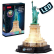 Cubic Fun 3D Statue of Liberty New York Night Edition Includes Color Led - Пъзел 79ч 1