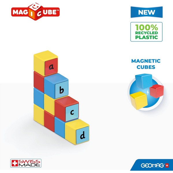 Продукт Geomag Magicube Съставяне на думи - Магнитен конструктор, 55 части - 0 - BG Hlapeta