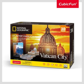 CubicFun 3D National Geographic Vatican St.Peter's Basilica - Пъзел 101ч