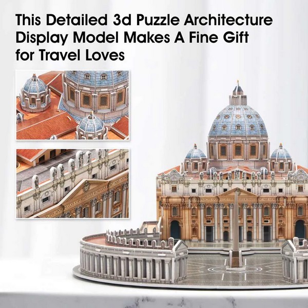 Продукт CubicFun 3D National Geographic Vatican St.Peter's Basilica - Пъзел 101ч - 0 - BG Hlapeta