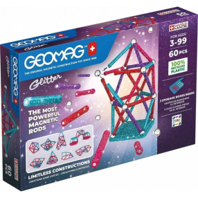 Geomag Glitter - Магнитен конструктор, 60 части