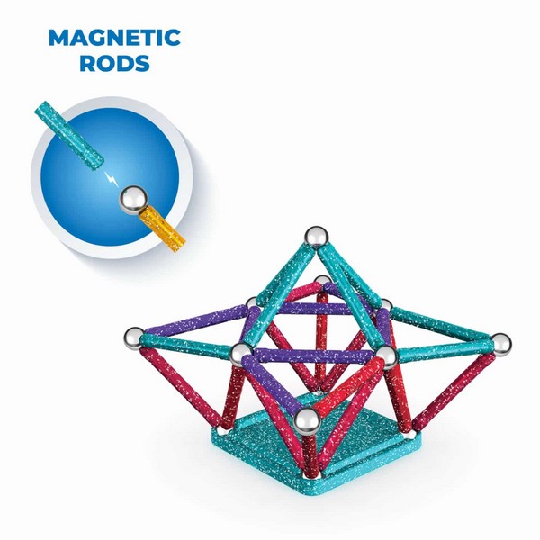Продукт Geomag Glitter - Магнитен конструктор, 60 части - 0 - BG Hlapeta