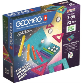 Geomag Glitter Panels - Магнитен конструктор, 22 части
