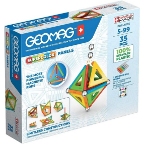 Geomag Supercolor Panels - Магнитен конструктор, 35 части