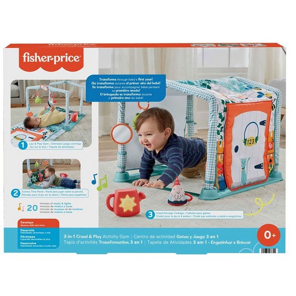 Продукт Fisher Price Crawl and Play - Активна гимнастика, 3 в 1 - 0 - BG Hlapeta