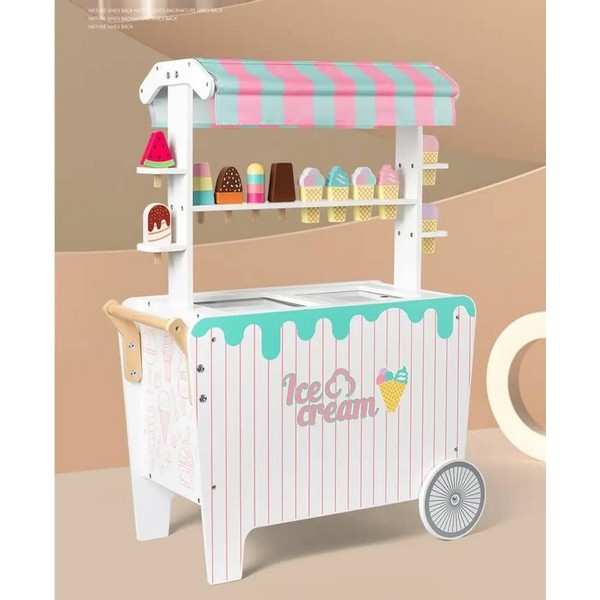 Продукт RTOYS - Дървена детска количка за сладолед - 0 - BG Hlapeta