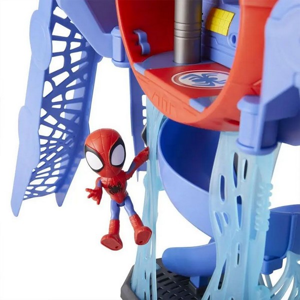 Продукт Hasbro Marvel Spidey Web-Quarters - Игрален комплект, със светлини, звуци, кола и фигурка - 0 - BG Hlapeta