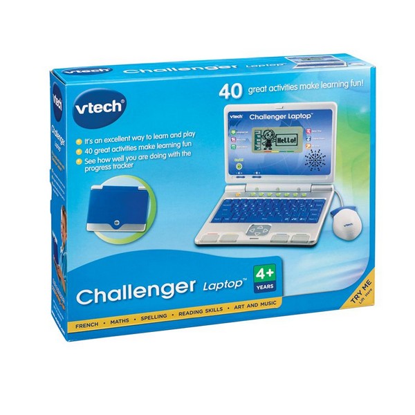 Продукт VTech Challenger - Детски образователен лаптоп с 40 функции - 0 - BG Hlapeta